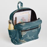 "Up in the Sky" - Small Backpack in Pewter by Jennifer Holbrook - Interior