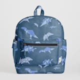 "Dinogami" - Small Backpack in Indigo by Tamara Hilje - Without Personalization
