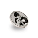 "Custom Lapel Pin Silver Round" - Keepsakes in silver by Kimbra Designs