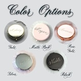 "Compact Mirror Engraved Crest" - Keepsakes in multicolorassorted-colors by Charlotte Noordzij