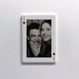 "Custom Ceramic Photo Magnet: 2 of Hearts" - Keepsakes in white by Holly Whitcomb