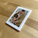"Custom Ceramic Photo Magnet: Postage Stamp" - Keepsakes in white by Holly Whitcomb