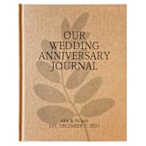 "Custom Wedding Anniversary Journal · Hand Bound" - Keepsakes in beige by Transient Books
