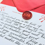 "Post Card from Santa- Handwritten Note from Santa- Personalized with Child's Name" - Keepsakes in multicolor by Inkspiringletters