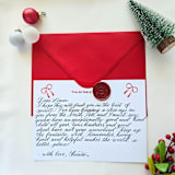 "Post Card from Santa- Handwritten Note from Santa- Personalized with Child's Name" - Keepsakes in multicolor by Inkspiringletters