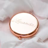 "Compact Mirror Engraved B" - Keepsakes in multicolorassorted-colors by Charlotte Noordzij