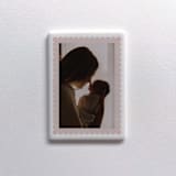 "Custom Ceramic Photo Magnet: Scalloped" - Keepsakes in white by Holly Whitcomb
