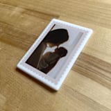 "Custom Ceramic Photo Magnet: Scalloped" - Keepsakes in white by Holly Whitcomb