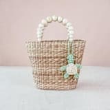"Turtle Bag Charm" - Key Chain in green by LIKHA
