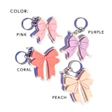 "Bow Keychain" - Key Chain in multicolorassorted-colors by Haven Print Co.