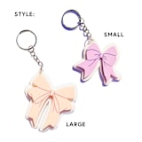 "Bow Keychain" - Key Chain in multicolorassorted-colors by Haven Print Co.