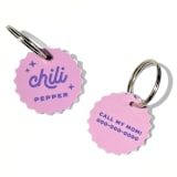 "Personalized Pet ID Tag" - Key Chain in multicolorassorted-colors by Haven Print Co.