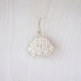 "Shell Bag Charm" - Key Chain in natural by LIKHA
