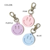 "Custom Color - Smiley Face Keychain" - Key Chain in multicolorassorted-colors by Haven Print Co.