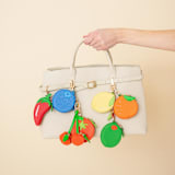 "Cherry Bag Charms" - Key Chain in red by Jollity and Co