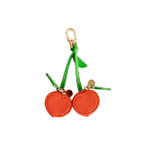 "Cherry Bag Charms" - Key Chain in red by Jollity and Co