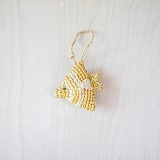 "Fish Bag Charm" - Key Chain in yellow by LIKHA