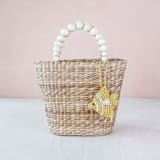 "Fish Bag Charm" - Key Chain in yellow by LIKHA