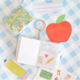 "Smarty Pants Notebook Keychain in Yellow - Set of 1" - Key Chain in yellow by Jollity and Co