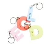 "Monogram Letter Keychain" - Key Chain in multicolorassorted-colors by Haven Print Co.