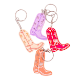"Cowgirl Boot Keychain" - Key Chain in multicolorassorted-colors by Haven Print Co.