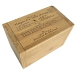 "Engraved Happily Ever After Recipe Box" - Keepsake Boxes in blue by Colin Supple