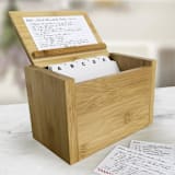 "Engraved Happily Ever After Recipe Box" - Keepsake Boxes in blue by Colin Supple