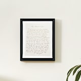 "Custom Calligraphed Letter/ Text" - Keepsake Art in natural by Inkspiringletters