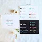 "Custom Calligraphed Letter/ Text" - Keepsake Art in natural by Inkspiringletters