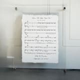 "Your First Dance Music Sheet on Handmade Cotton Paper Professional Framed!" - Keepsake Art in natural by Ellie OBrien