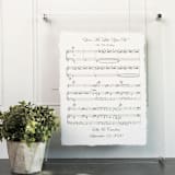 "Your First Dance Music Sheet on Handmade Cotton Paper Professional Framed!" - Keepsake Art in natural by Ellie OBrien