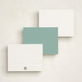 "Number 1" - Children’s Stationery in Mint by Baumbirdy - Back of Card Options