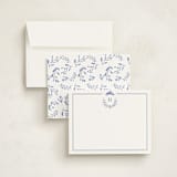"Classic Baby Monogram" - Children’s Stationery in Cobalt by Susan Brown - Assembled