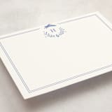 "Classic Baby Monogram" - Children’s Stationery in Cobalt by Susan Brown - Detail