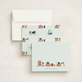 "Trucker Appreciation" - Children’s Stationery in Tangerine by Erica Krystek - Assembled