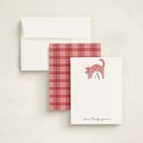 "Cat Tale" - Children’s Stationery in Strawberry by Griffinbell Paper Co. - Assembled