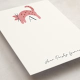 "Cat Tale" - Children’s Stationery in Strawberry by Griffinbell Paper Co. - Detail