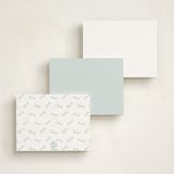 "playful pups" - Children’s Stationery in Sky by Susan Asbill - Back of Card Options