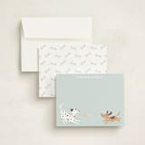 "playful pups" - Children’s Stationery in Sky by Susan Asbill - Assembled