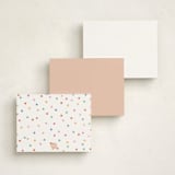 "Rainbow dots" - Children’s Stationery in Rainbow by Creo Study - Back of Card Options