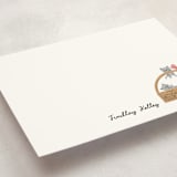 "A Basket of Kittens" - Children’s Stationery in Mist by mo kelley - Detail