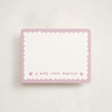 "Scallop Border" - Children’s Stationery in Cotton Candy by Hooray Creative - Front
