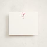 "Sweet as a Bow" - Children’s Stationery in Blush by Nicoletta Savod - Front