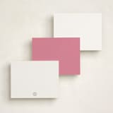 "Sweet as a Bow" - Children’s Stationery in Blush by Nicoletta Savod - Back of Card Options