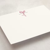 "Sweet as a Bow" - Children’s Stationery in Blush by Nicoletta Savod - Detail