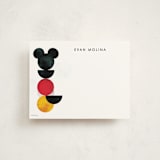 "Disney Minimalist Mickey Mouse" - Children’s Stationery in Coal by Anna Joseph - Front