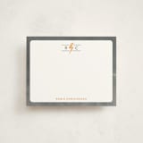 "Lightning Monogram" - Children’s Stationery in Cloudy Day by Shirley Lin Schneider - Front