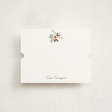 "Pretty Posie" - Children’s Stationery in Pink Candy by That Girl Press - Front