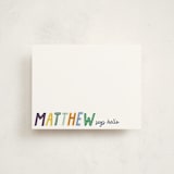 "Letter Blocks" - Children’s Stationery in Dino by Ashlee Townsend - Front