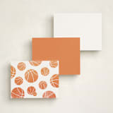 "Bouncing" - Children’s Stationery in Tangerine by Corinne Malesic - Back of Card Options